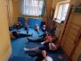 Zajęcia grupowej rehabilitacj i grupowej w ramach projektu \"Rehabilitacja medyczna i usprawnianie kompetencji społecznych osób chorych na SM\" współfinansowane ze środków Biura Polityki Zdrowotnej m.st. Warszawy